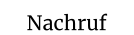 Nachruf