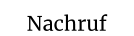Nachruf
